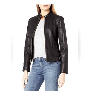 Almost New Cole Haan Racer Leather Jacket